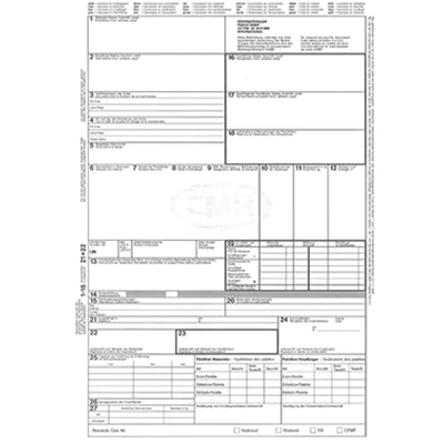 RNK Frachtbrief CMR 2100 DIN A4 4teilig SD RNK Frachtbrief CMR 2100 DIN A4 4teilig SD