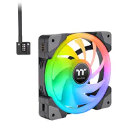 Thermaltake SWAFAN EX12 RGB - Premium Edition - Gehäuselüfter - 120 mm - Schwarz (Packung mit 3)