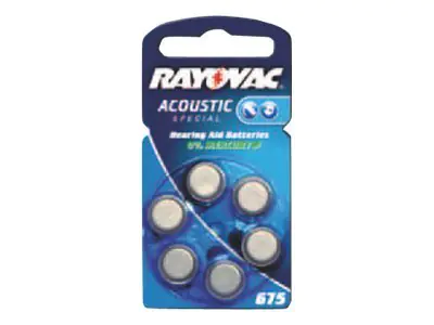 Varta Rayovac Acoustic Special 675 - Batterie 6 x PR44 04600945416