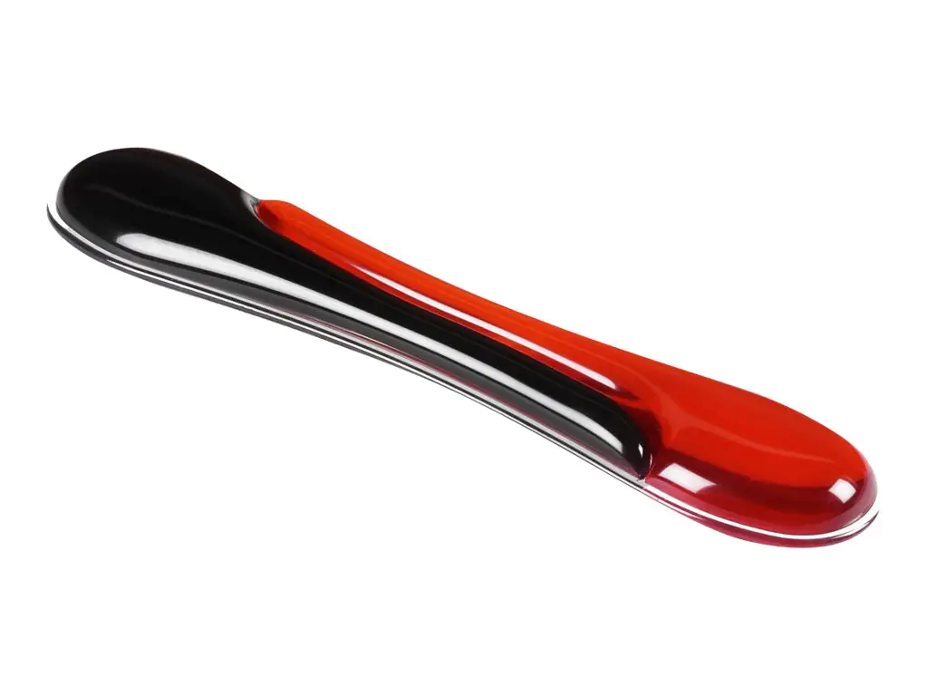 Kensington Duo Gel Keyboard Wrist Rest - Tastatur-Handgelenkauflage - Schwarz, Rot - TAA-konform