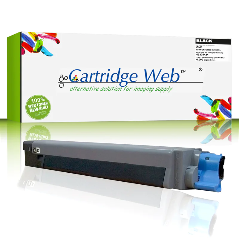 CartridgeWeb Toner kompatibel zu Oki 43324424 schwarz 6.000 Seiten