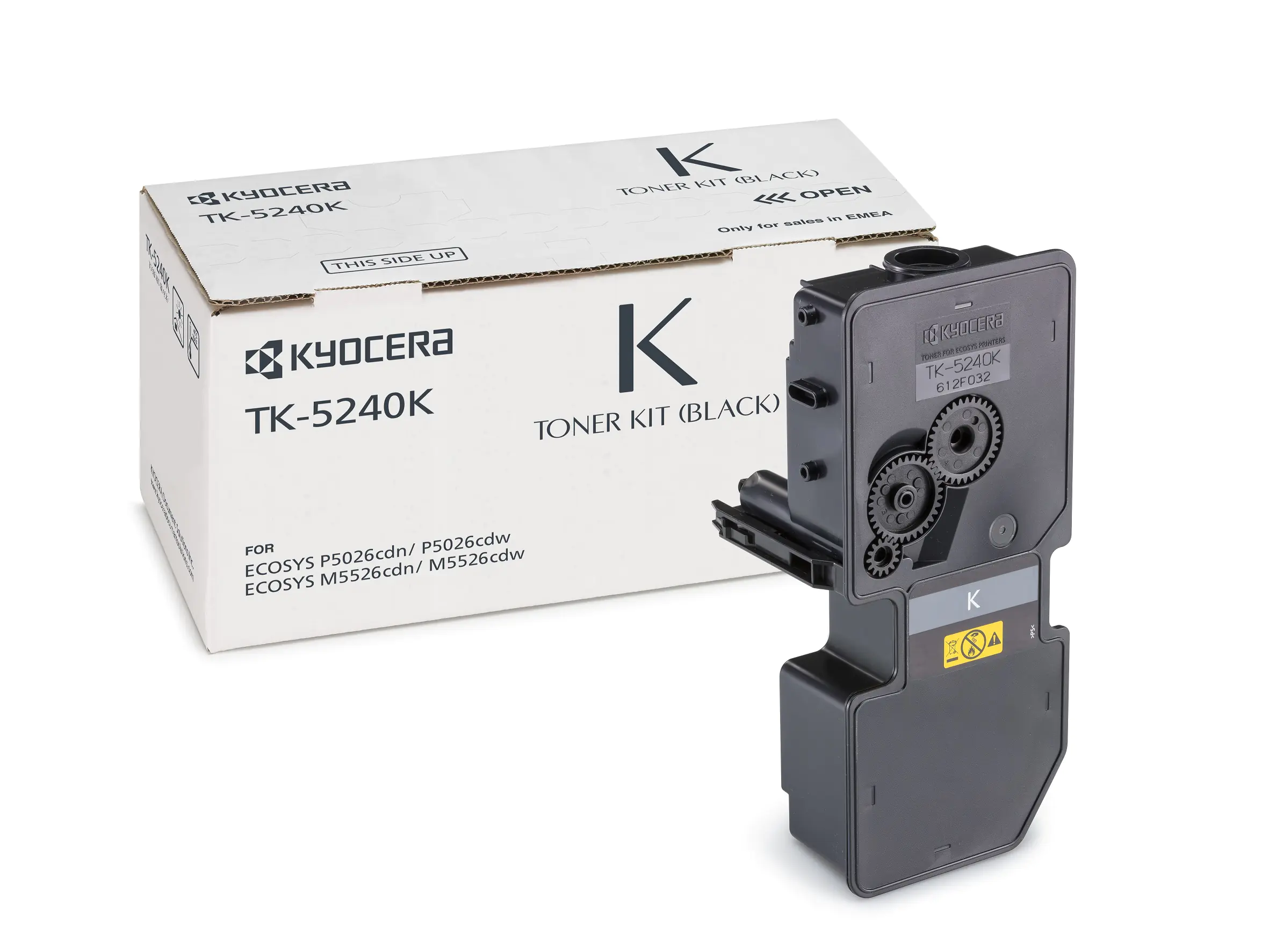 Kyocera TK 5240K - Schwarz - Original - Tonerpatrone - für ECOSYS M5526cdn, M5526cdw, P5026cdn, P5026cdw, P5026CDW/KL3 Kyocera TK 5240K - Schwarz - Original - Tonerpatrone - für ECOSYS M5526cdn, M5526cdw, P5026cdn, P5026cdw, P5026CDW/KL3