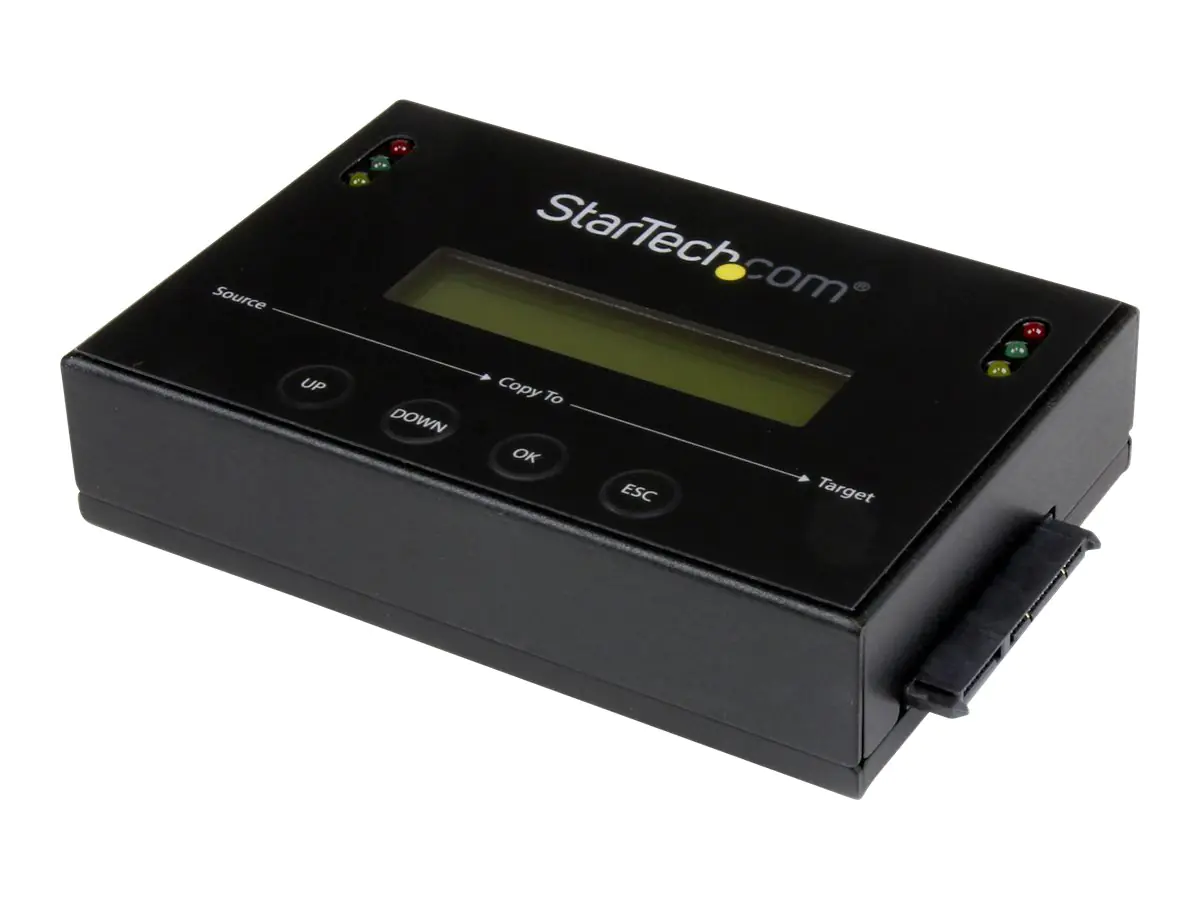 StarTech 11 Standalone Hard Drive Duplicator with Disk Image Library Manager For Backup & Restore, Store Several Images on one 2.53.5 SATA Drive, HDDSSD Cloner, No PC Required - TAA Compliant - Festplattenduplikator - 2 Schächte (SATA-600) - für P/N: SVA1