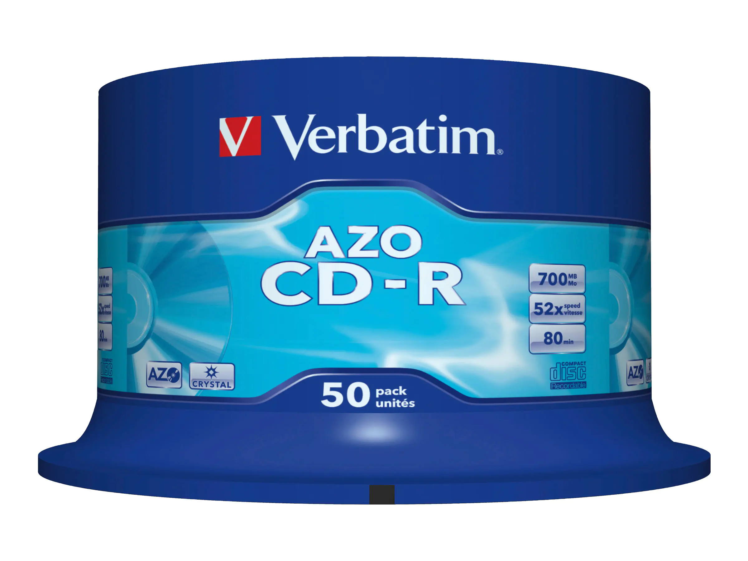 Verbatim CD-R 43343 52x 700MB 80Min. Spindel 50 St./Pack.