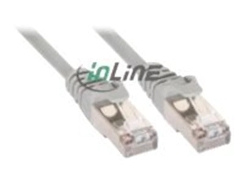 InLine - Patch-Kabel - RJ-45 (M) zu RJ-45 (M) - 1 m - SFTP - CAT 5e - Grau