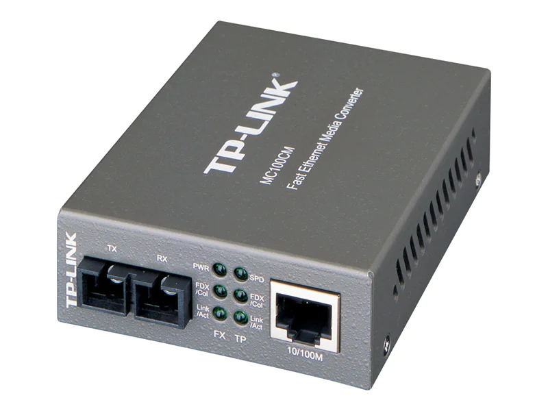 TP-LINK MC100CM - Medienkonverter - 100Mb LAN - 10Base-T, 100Base-FX, 100Base-TX - RJ-45 / SC multi-mode - bis zu 2 km - 1310 nm TP-LINK MC100CM - Medienkonverter - 100Mb LAN - 10Base-T, 100Base-FX, 100Base-TX - RJ-45 / SC multi-mode - bis zu 2 km - 1310 nm