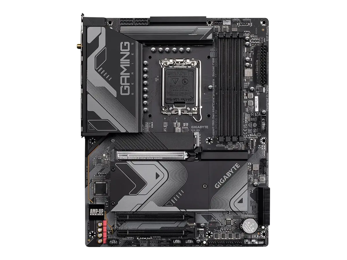 Gigabyte Z790 GAMING X AX - 1.0 - Motherboard - ATX - LGA1700-Sockel - Z790 Chipsatz - USB 3.2 Gen 1, USB-C 3.2 Gen 2x2, USB-C 3.2 Gen2, USB 3.2 Gen 2 - 2.5 Gigabit LAN, Wi-Fi 6, Bluetooth - Onboard-Grafik (CPU erforderlich) - High Definition Audio (