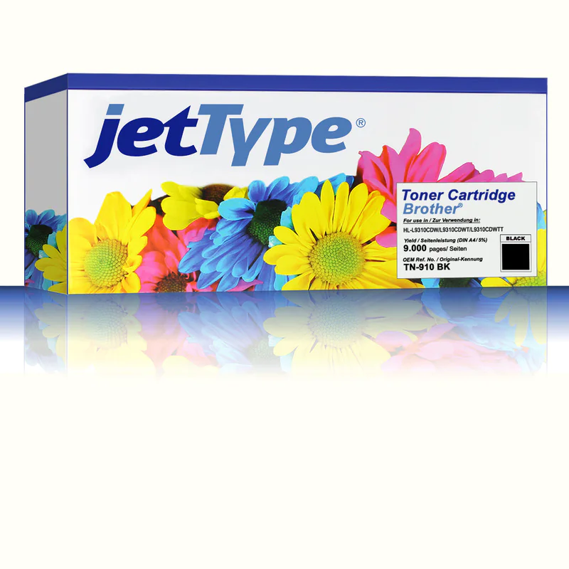 jetType Toner kompatibel zu Brother TN-910BK Schwarz 9.000 Seiten