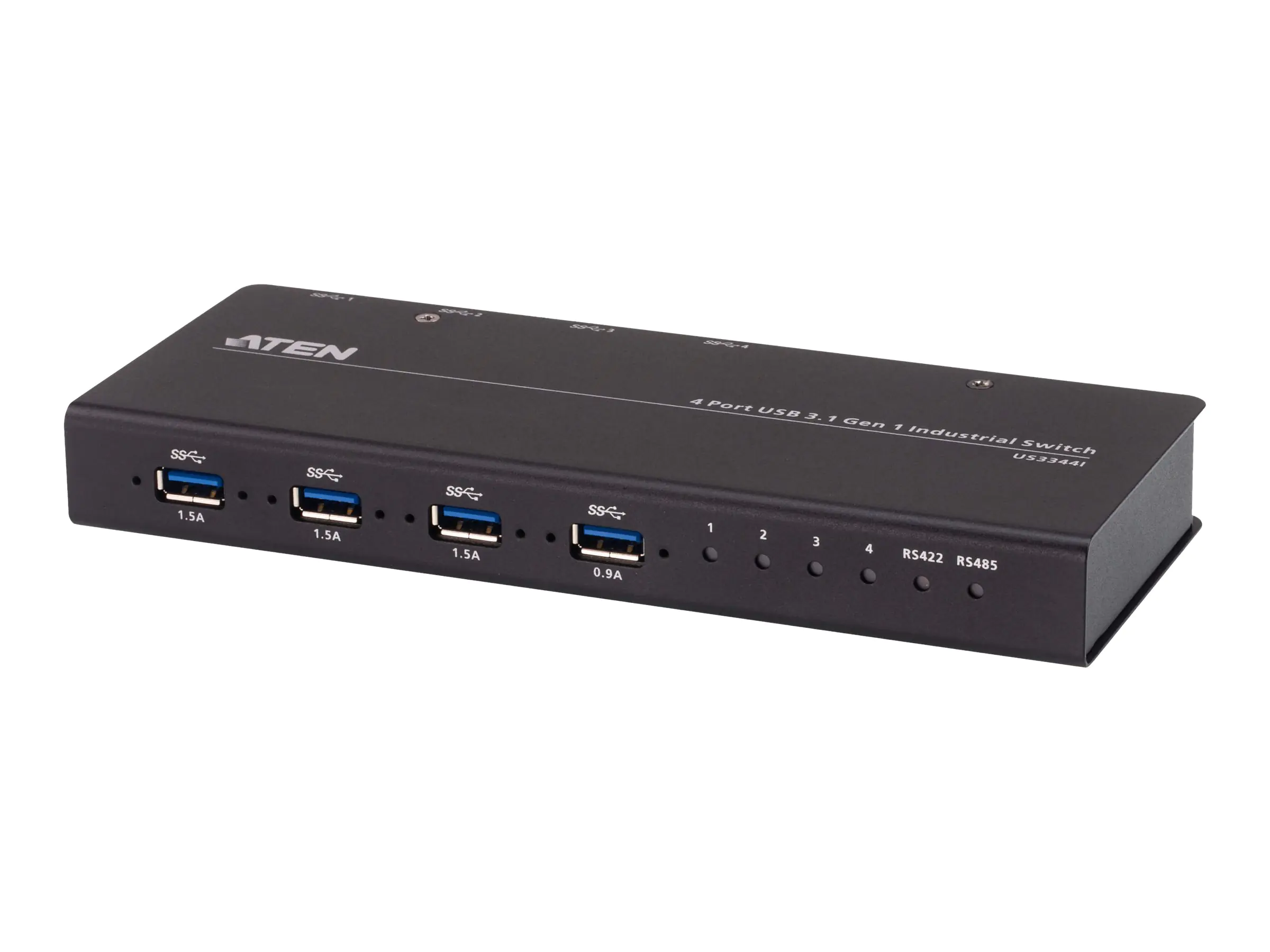 ATEN US3344I - USB-Umschalter für die gemeinsame Nutzung von Peripheriegeräten - 4 x USB 3.2 Gen 1 - Desktop, an Rack montierbar - Gleichstrom ATEN US3344I - USB-Umschalter für die gemeinsame Nutzung von Peripheriegeräten - 4 x USB 3.2 Gen 1 - Desktop, an Rack montierbar - Gleichstrom