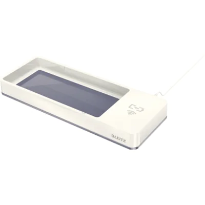 Leitz Stifteschale WOW 53651001 Induktionsladegerät weiß/grau Leitz Stifteschale WOW 53651001 Induktionsladegerät weiß/grau