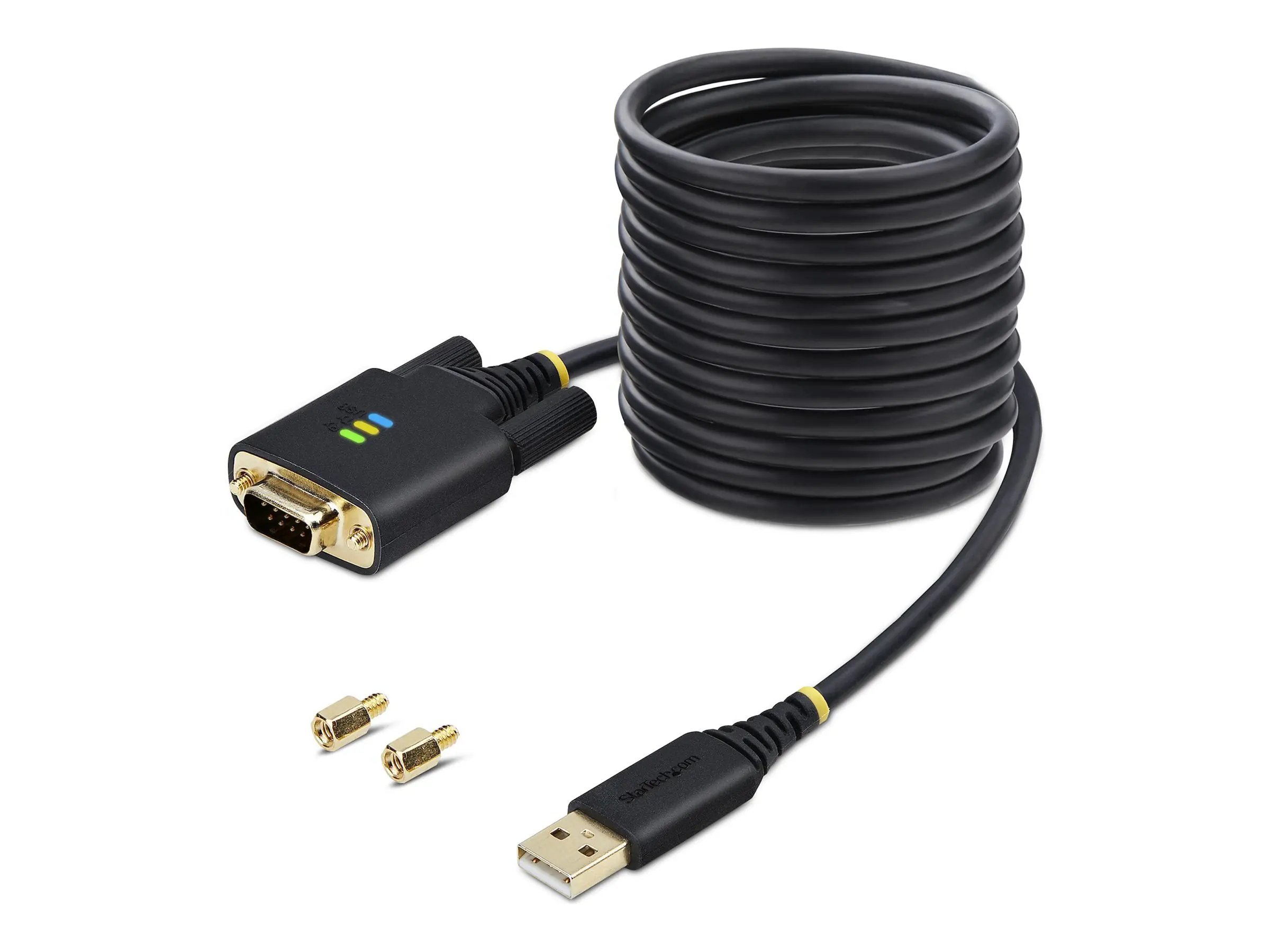 StarTech 3m USB auf Seriell Adapter, COM-Retention, FTDI, USB auf DB9 - Kabel USB / seriell - USB (M) zu DB-9 (M) - 3 m - Schwarz StarTech 3m USB auf Seriell Adapter, COM-Retention, FTDI, USB auf DB9 - Kabel USB / seriell - USB (M) zu DB-9 (M) - 3 m - Schwarz