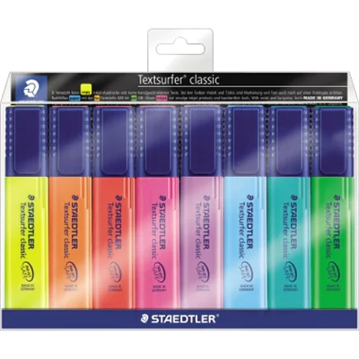 STAEDTLER Textmarker classic 364 WP8 1-5mm 8 St./Pack. STAEDTLER Textmarker classic 364 WP8 1-5mm 8 St./Pack.