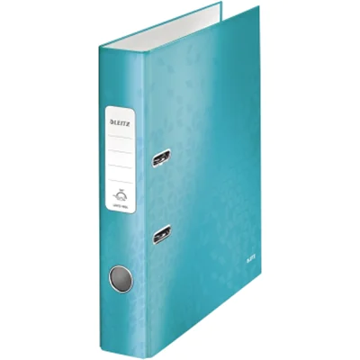 Leitz Ordner WOW 10060051 DIN A4 50mm Pappe eisblau