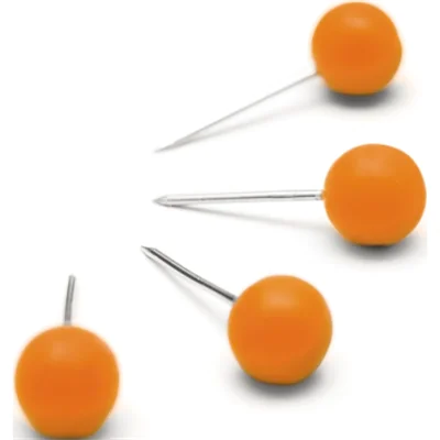Nobo Pinnwandnadel 1905329 orange 100 St./Pack. Nobo Pinnwandnadel 1905329 orange 100 St./Pack.