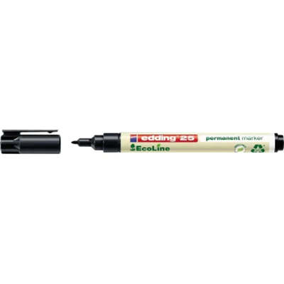 edding Permanentmarker EcoLine 4-25001 1mm Rundspitze schwarz