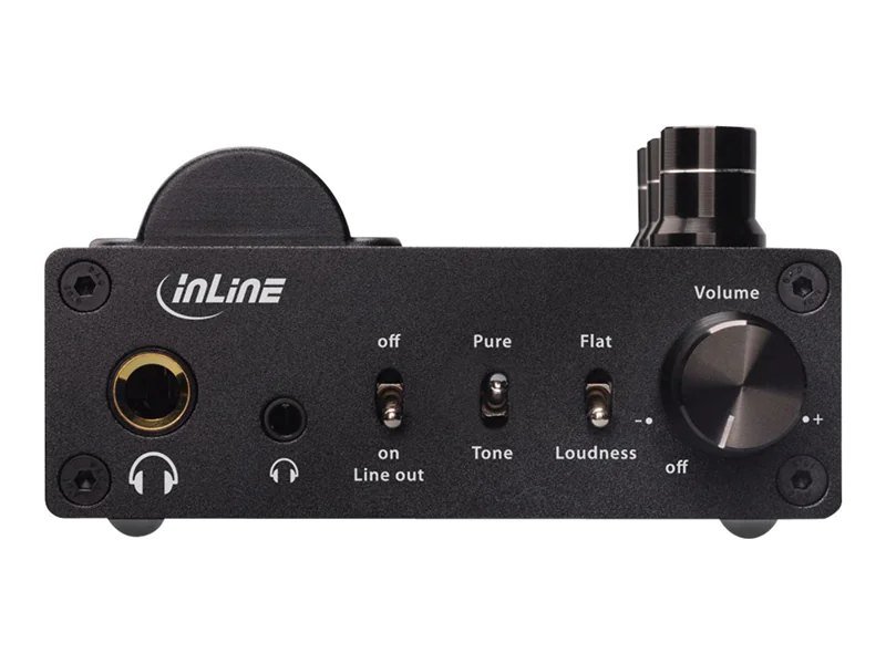 InLine AmpUSB-EQ - Hi-Res DSD Kopfhörer-Röhrenverstärker+ Equalizer - USB DAC 99207I