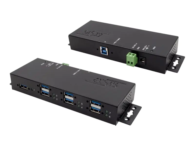 Exsys EX-1189HMVS-3 - Hub - 7 x USB 3.2 Gen 1