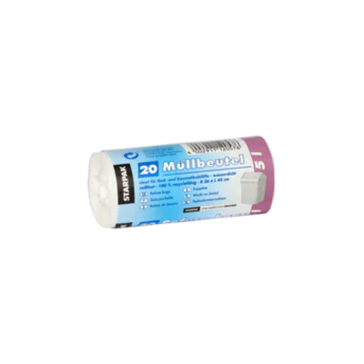 PAPSTAR Müllbeutel 12057 44x36cm 5l weiß 20 St./Pack. PAPSTAR Müllbeutel 12057 44x36cm 5l weiß 20 St./Pack.