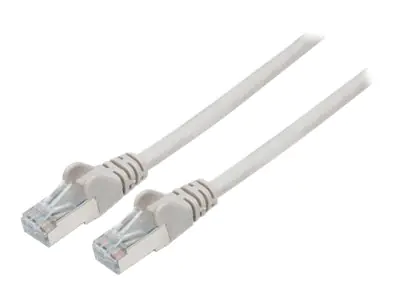 Intellinet Network Patch Cable, Cat7 Cable/Cat6A Plugs, 1m, Grey, Copper, S/FTP, LSOH / LSZH, PVC, RJ45, Gold Plated Contacts, Snagless, Booted, Polybag - Netzwerkkabel - RJ-45 (M) bis RJ-45 (M) - 1 m - SFTP - CAT 7 (Kabel) / CAT 6a (Anschlüsse) - halogen Intellinet Network Patch Cable, Cat7 Cable/Cat6A Plugs, 1m, Grey, Copper, S/FTP, LSOH / LSZH, PVC, RJ45, Gold Plated Contacts, Snagless, Booted, Polybag - Netzwerkkabel - RJ-45 (M) bis RJ-45 (M) - 1 m - SFTP - CAT 7 (Kabel) / CAT 6a (Anschlüsse) - halogen