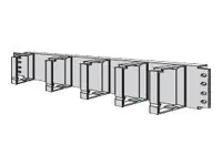 APRA apraNET - Kabelführungsplatte für Schaltschrank - RAL 7035 - 1U - 48.3 cm (19") 21-3145-00