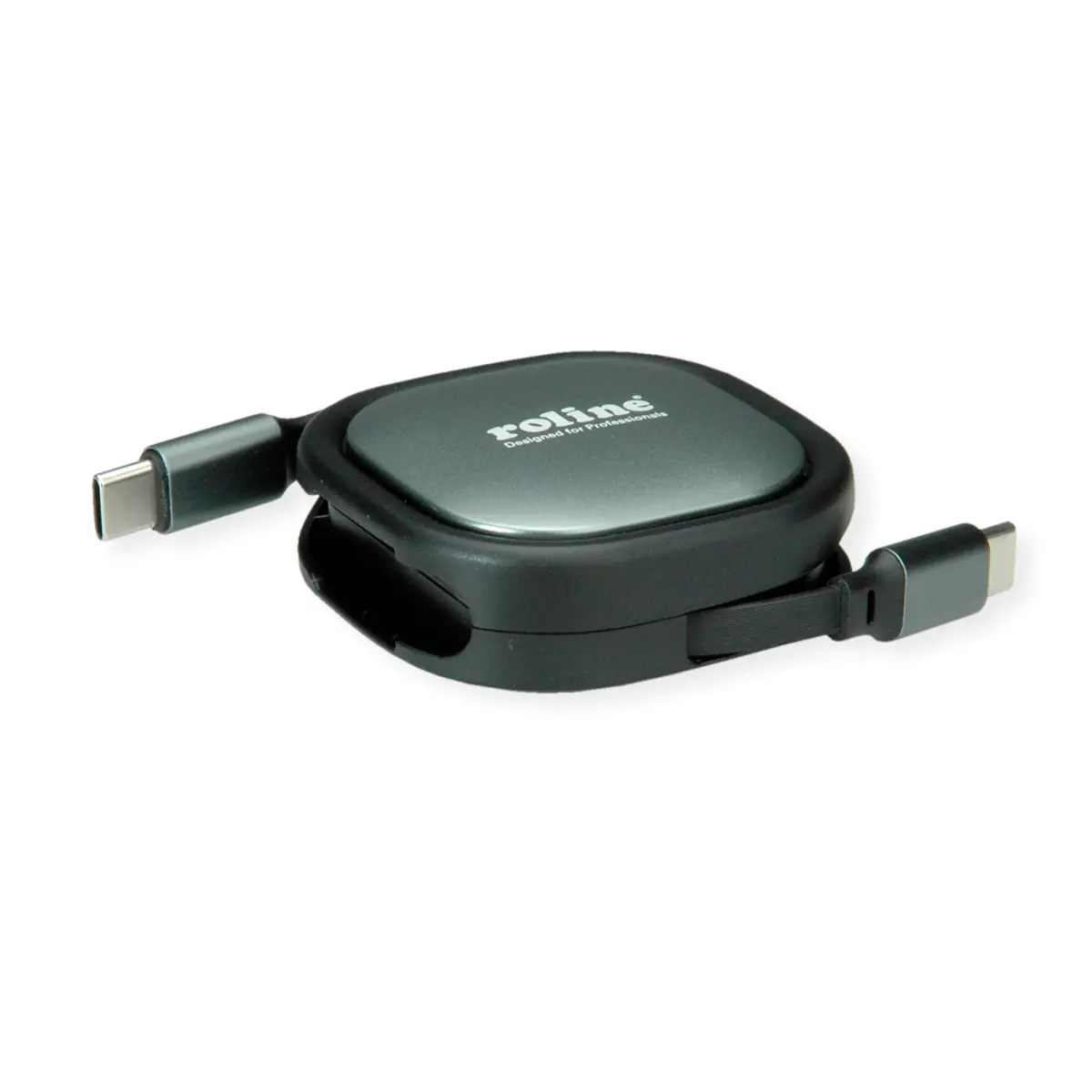 ROLINE USB2.0 Aufrollbares Kabel C-C ST/ST 1.2m - Kabel - Digital/Daten