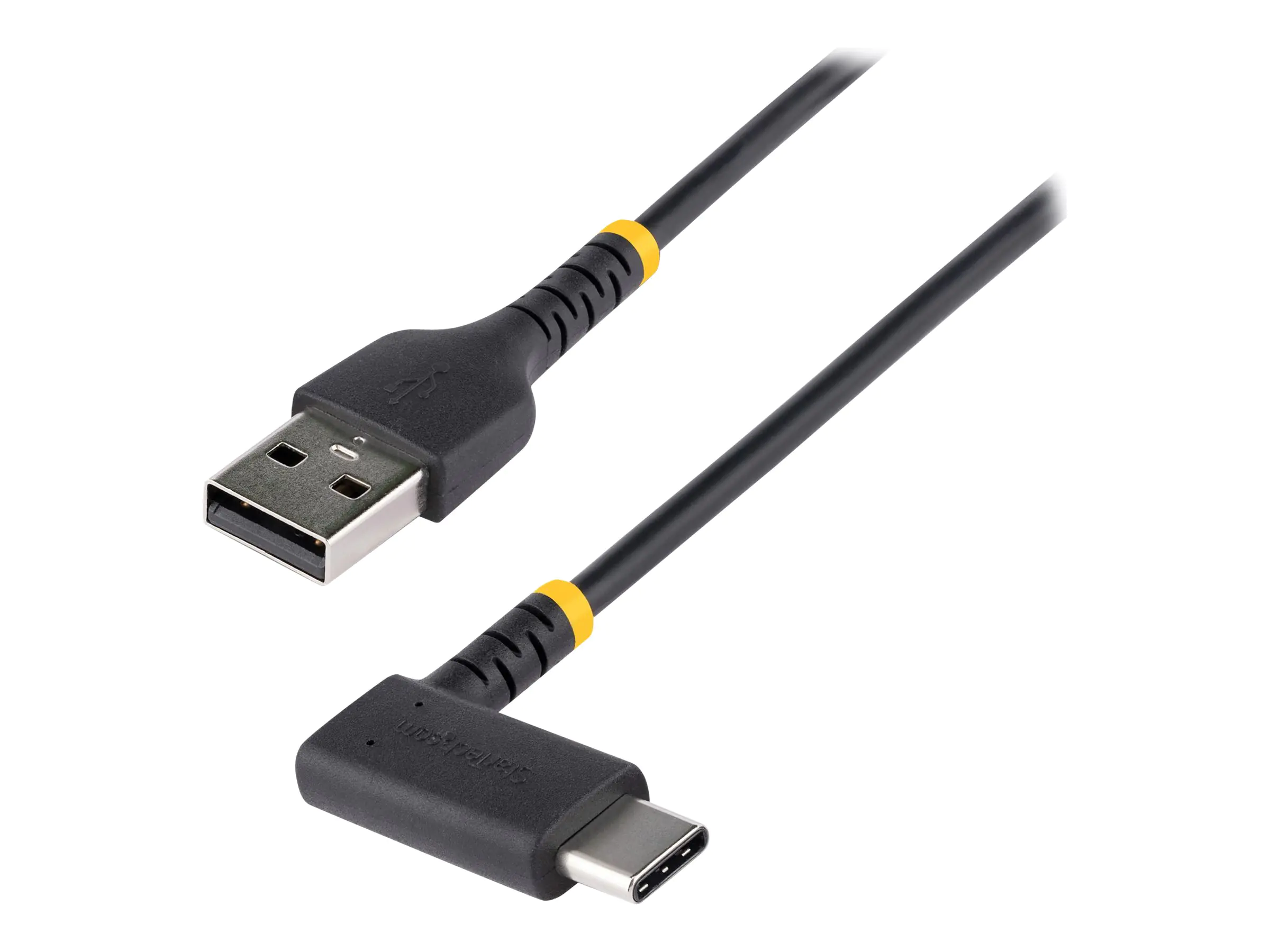 StarTech 3ft (1m) USB A to C Charging Cable Right Angle, Heavy Duty Fast Charge USB-C Cable, USB 2.0 A to Type-C, Durable and Rugged Aramid Fiber, 3A, S20/iPad/Pixel - High Quality USB Charging Cord (R2ACR-1M-USB-CABLE) - USB-Kabel - USB (M) gerade zu 24 StarTech 3ft (1m) USB A to C Charging Cable Right Angle, Heavy Duty Fast Charge USB-C Cable, USB 2.0 A to Type-C, Durable and Rugged Aramid Fiber, 3A, S20/iPad/Pixel - High Quality USB Charging Cord (R2ACR-1M-USB-CABLE) - USB-Kabel - USB (M) gerade zu 24