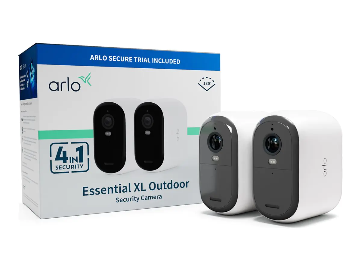 ARLO Essential XL - 2. Generation - Netzwerk-Überwachungskamera - Innenbereich, Außenbereich - wetterbeständig - Farbe (Tag&Nacht) VMC2252-100EUS