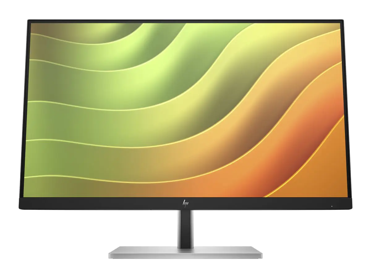 HP E24u G5 - E-Series - LED-Monitor - 60.5 cm (23.8") - 1920 x 1080 Full HD (1080p) @ 75 Hz - IPS - 250 cd/m² - 1000:1 - 5 ms - HDMI, DisplayPort, USB-C - schwarzer Kopf, Schwarz und Silber (Ständer)