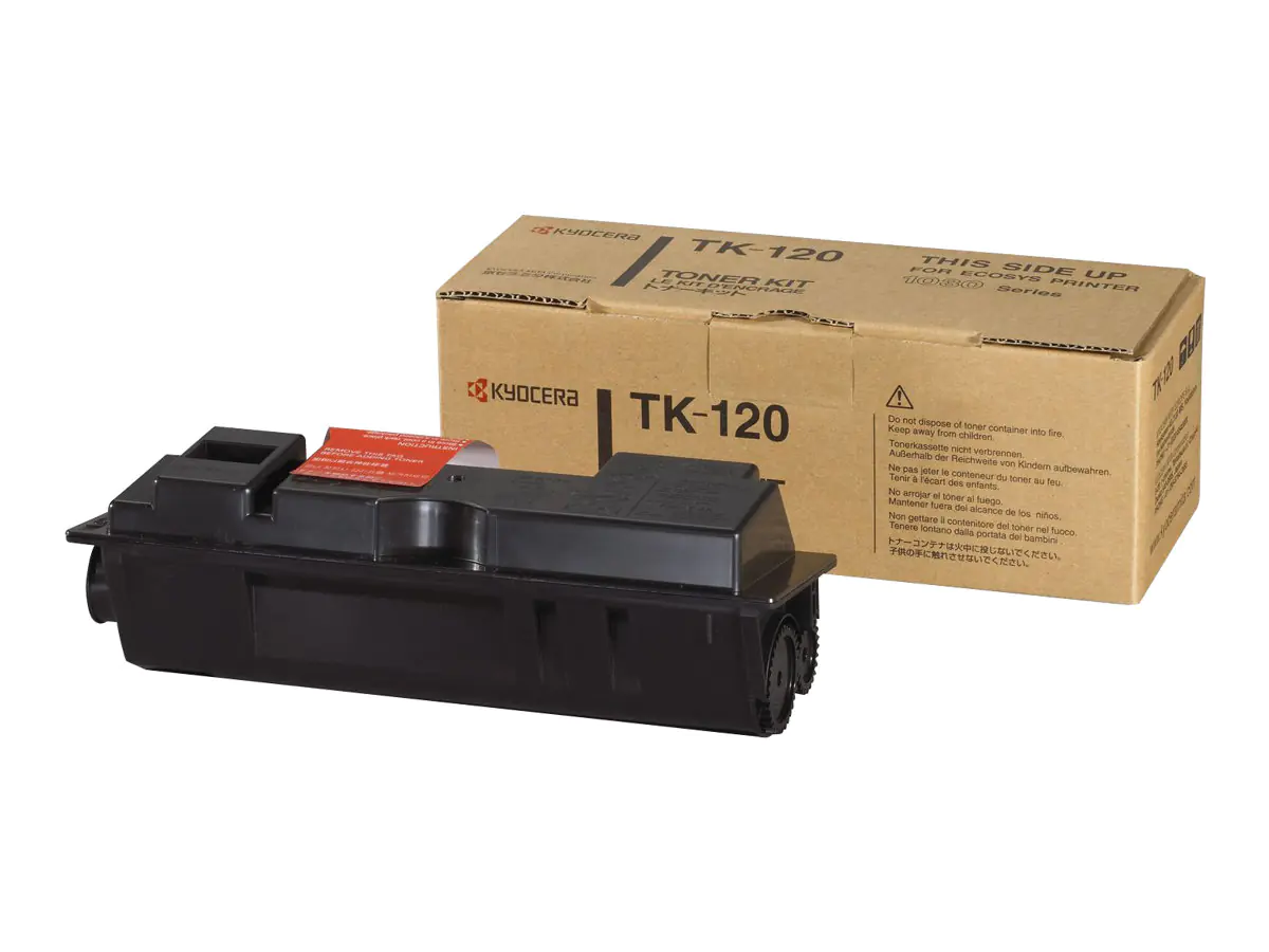 Kyocera TK 120 - Schwarz - Original - Tonerpatrone - für FS-1030D, 1030DN, 1030DT, 1030DTN Kyocera TK 120 - Schwarz - Original - Tonerpatrone - für FS-1030D, 1030DN, 1030DT, 1030DTN