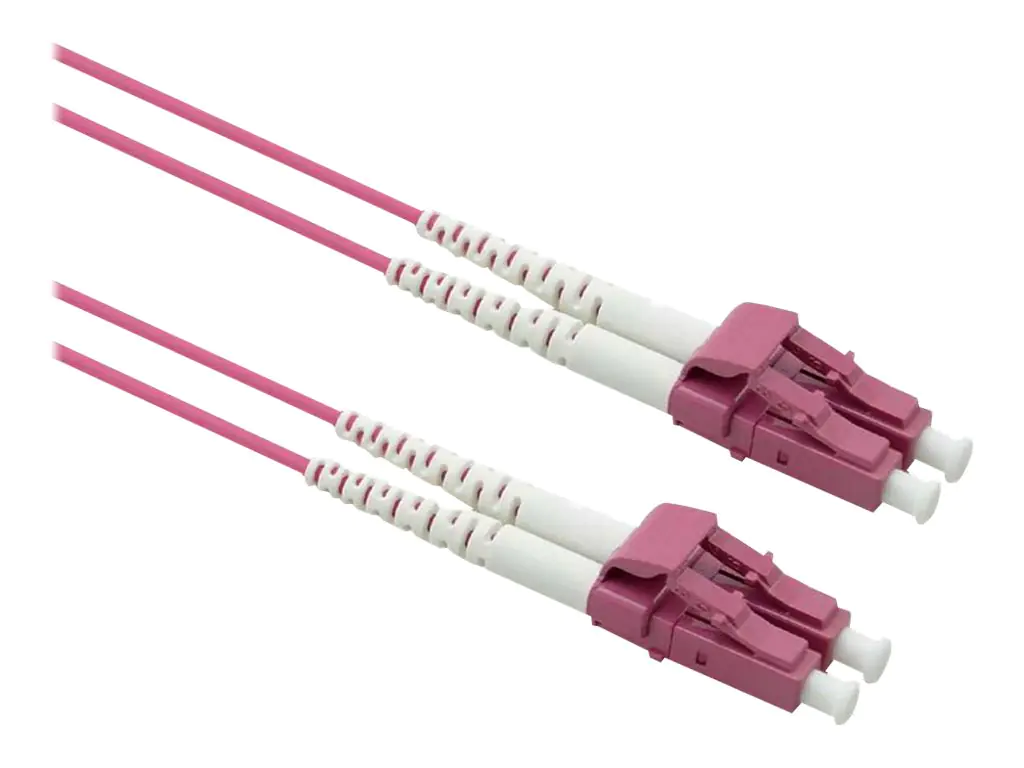 Roline - Patch-Kabel - LC Multi-Mode (M) zu LC Multi-Mode (M) - 15 m - 3 mm - Glasfaser - Duplex - 50/125 Mikrometer - OM4 - halogenfrei, Innen, Überbrückungskabel - violett Roline - Patch-Kabel - LC Multi-Mode (M) zu LC Multi-Mode (M) - 15 m - 3 mm - Glasfaser - Duplex - 50/125 Mikrometer - OM4 - halogenfrei, Innen, Überbrückungskabel - violett