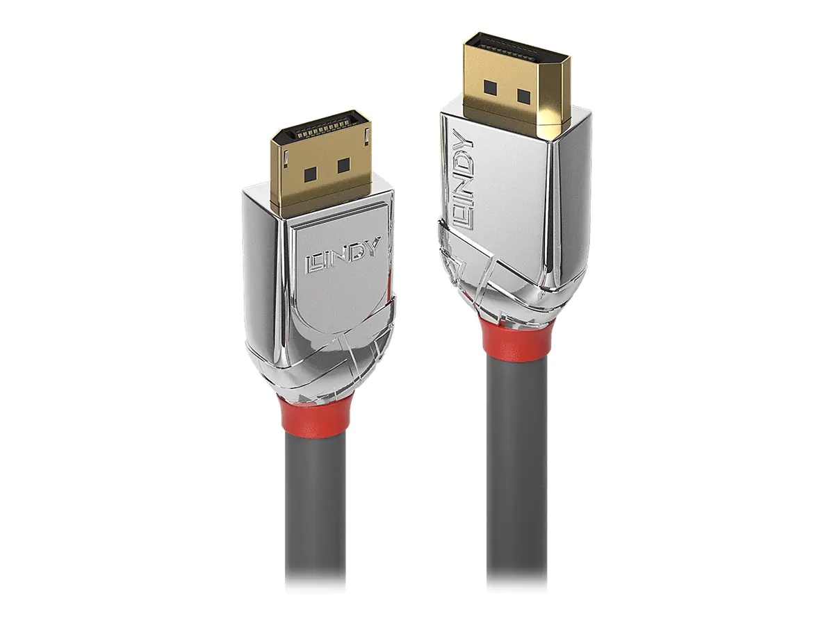 Lindy CROMO - DisplayPort-Kabel - DisplayPort (M) zu DisplayPort (M) - DisplayPort 1.2 - 3 m - rund, 4K Unterstützung - Grau Lindy CROMO - DisplayPort-Kabel - DisplayPort (M) zu DisplayPort (M) - DisplayPort 1.2 - 3 m - rund, 4K Unterstützung - Grau