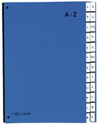 PAGNA Pultordner 24249-02 DIN A4 A-Z 24Fächer Polypropylen bl