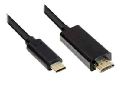 Good Connections GC-M0102, 3 m, HDMI Typ A (Standard), USB Typ-C, Stecker, Stecker, Gerade