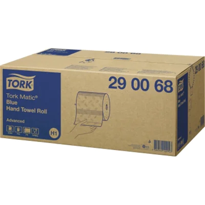 Tork Handtuchrolle Matic® Advanced 21 cm x 150 m (B x L) Zellstoff, recycelt blau 6 Rl./Pack. Tork Handtuchrolle Matic® Advanced 21 cm x 150 m (B x L) Zellstoff, recycelt blau 6 Rl./Pack.