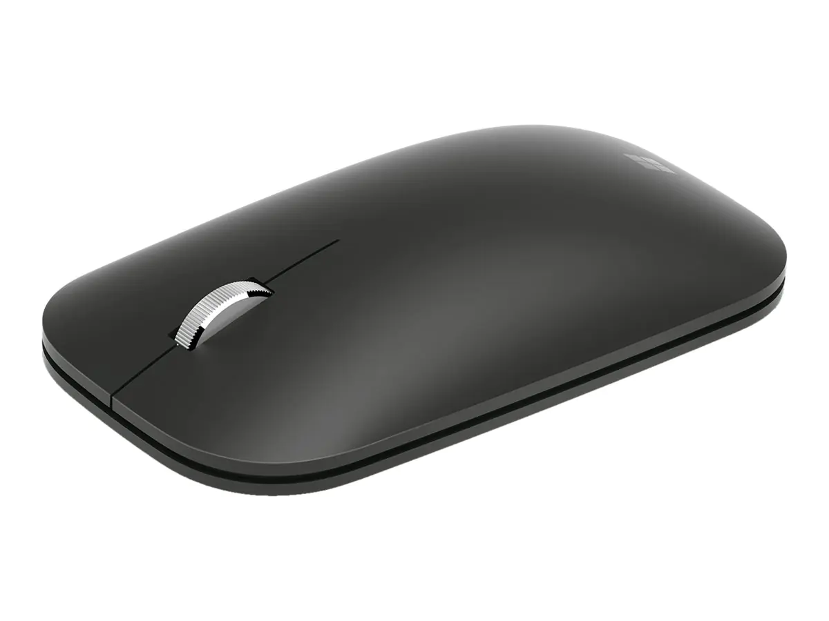 Microsoft Modern Mobile Mouse - Maus - rechts- und linkshändig - optisch - 3 Tasten - kabellos - Bluetooth 4.2 - Schwarz - für exone go Business 1570 II, 1790; go Expert 1775, 1785 II; go+ Business 1680