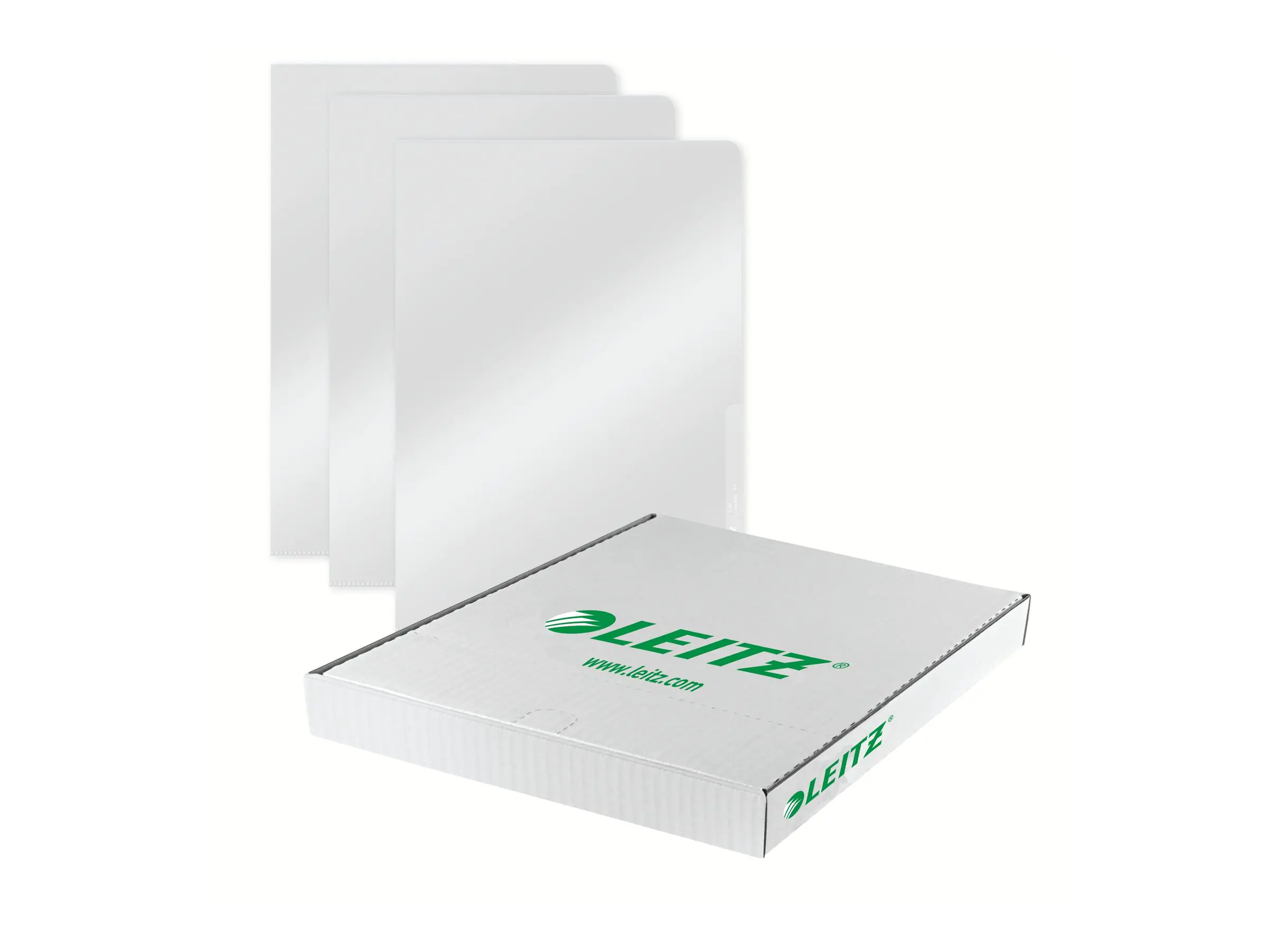 Leitz Sichthülle Standard DIN A4 0,13mm oben, rechts offen dokumentenecht Polypropylenfolie farblos genarbt 100 St./Pack.