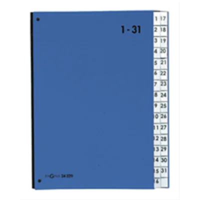 PAGNA Pultordner 24329-02 DIN A4 1-31 32Fächer Polypropylen bl