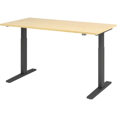 Hammerbacher Schreibt. VXMKA16/3/G el.160x80cm graphit/ahorn Hammerbacher Schreibt. VXMKA16/3/G el.160x80cm graphit/ahorn
