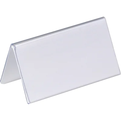DURABLE Tischnamensschild 805119 100x52/104mm tr 25 St./Pack. DURABLE Tischnamensschild 805119 100x52/104mm tr 25 St./Pack.