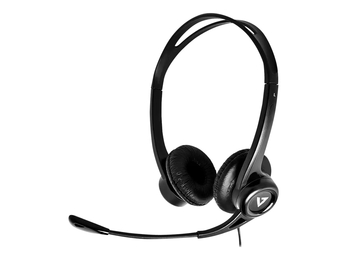 V7 Essentials - Headset - On-Ear - kabelgebunden - USB - Schwarz V7 Essentials - Headset - On-Ear - kabelgebunden - USB - Schwarz