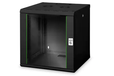 DIGITUS Professional - Gehäuse Netzwerkschrank - geeignet für Wandmontage - Schwarz, RAL 9005 - 12U - 48.3 cm (19") DIGITUS Professional - Gehäuse Netzwerkschrank - geeignet für Wandmontage - Schwarz, RAL 9005 - 12U - 48.3 cm (19")