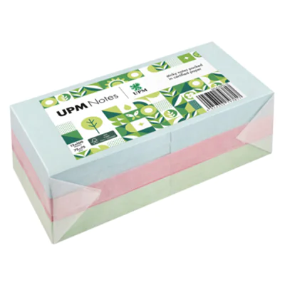 UPM Notes Haftnotiz Pastell 75 x 75 mm (B x H) je 4 x hellblau, rosa, hellgrün 100 Bl./Block 12 Block/Pack. UPM Notes Haftnotiz Pastell 75 x 75 mm (B x H) je 4 x hellblau, rosa, hellgrün 100 Bl./Block 12 Block/Pack.