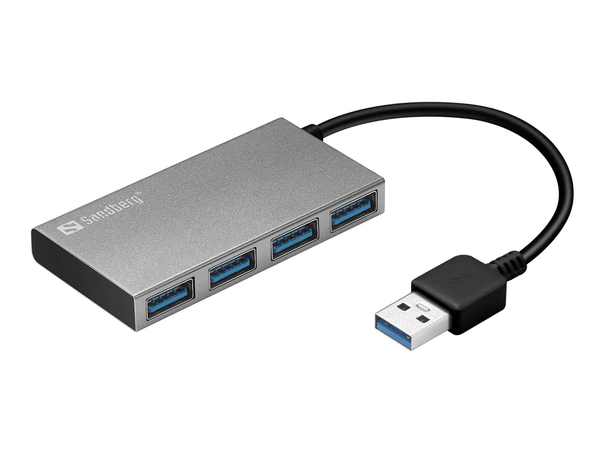 SANDBERG USB 3.0 Pocket Hub - Hub - 4 x SuperSpeed USB 3.0 133-88