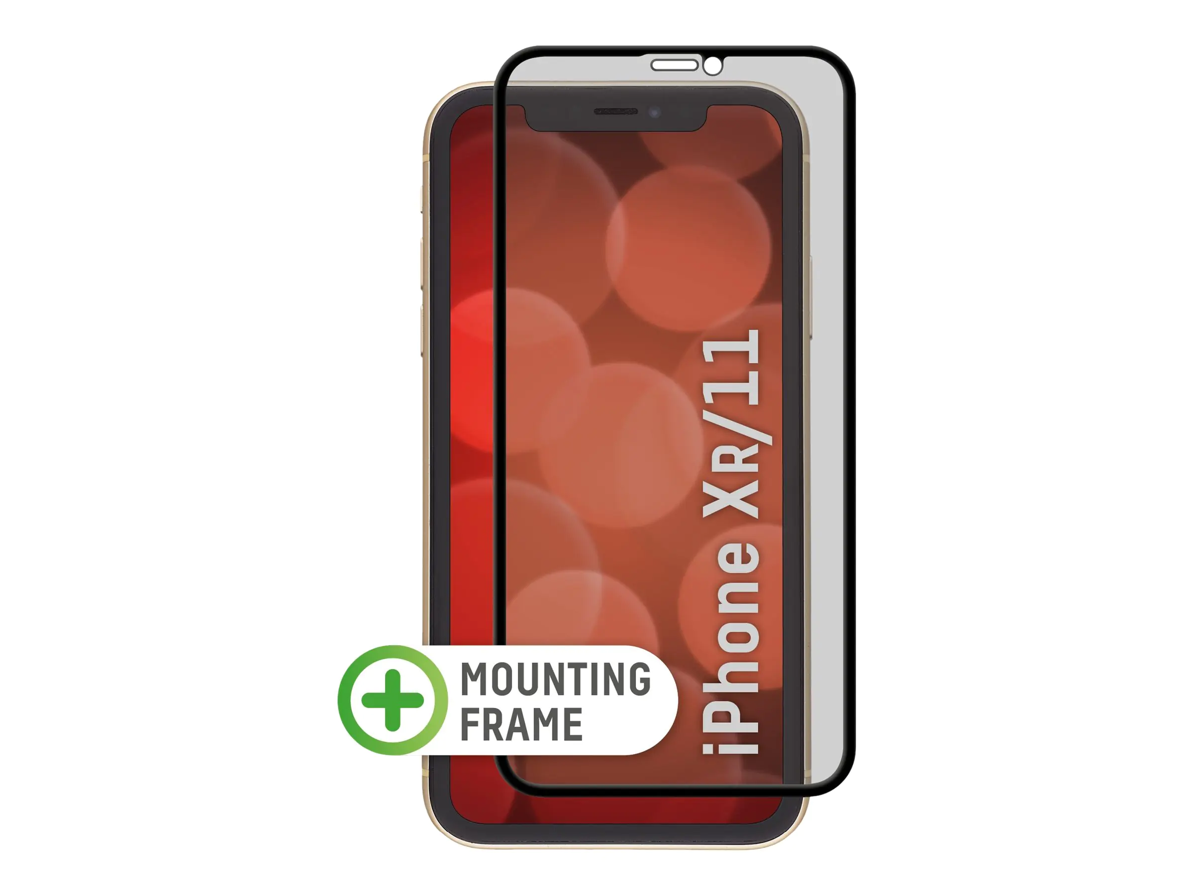DISPLEX Real Glass - Bildschirmschutz für Handy - gehärtetes Glas - 3D - Glas - mit Sichtschutzfilter - 2-Wege - klebend - Rahmenfarbe schwarz - für Apple iPhone 11, XR DISPLEX Real Glass - Bildschirmschutz für Handy - gehärtetes Glas - 3D - Glas - mit Sichtschutzfilter - 2-Wege - klebend - Rahmenfarbe schwarz - für Apple iPhone 11, XR