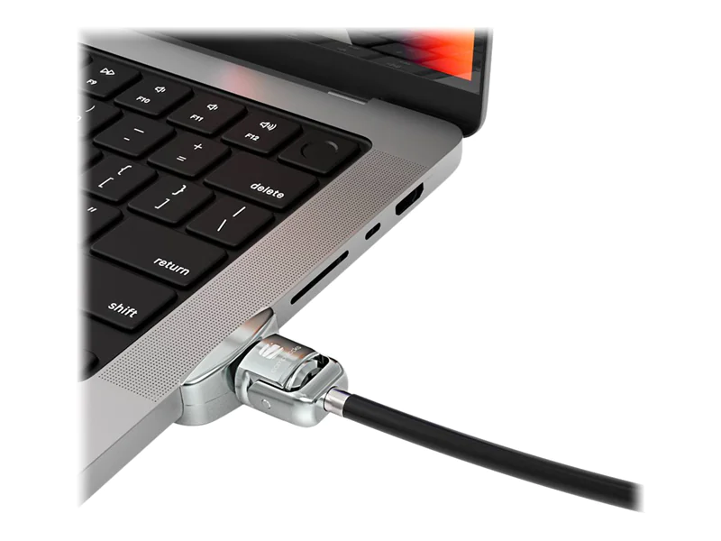 Compulocks Ledge Lock Adapter for MacBook Pro 16" M1, M2 & M3 with Keyed Cable Lock - Sicherheitsschlossadapter - mit Schließzylinder - für Apple MacBook Pro 16 (M1, M2) MBPR16LDG02KL
