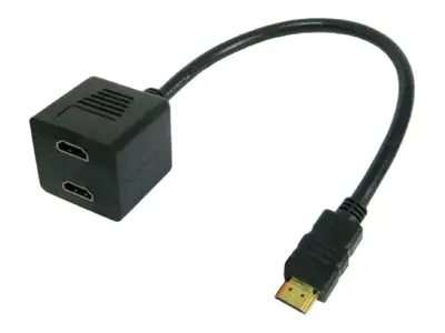 Techly Video Splitter Cable HDMI M to 2 x HDMI F - Video-/Audio-Splitter - 2 x HDMI - Desktop Techly Video Splitter Cable HDMI M to 2 x HDMI F - Video-/Audio-Splitter - 2 x HDMI - Desktop