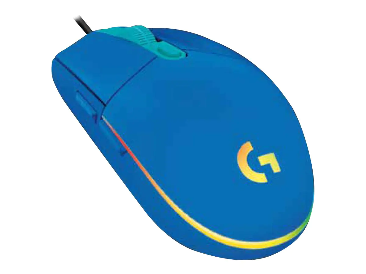 Logitech Gaming Mouse G102 LIGHTSYNC - Maus - Für Rechtshänder - optisch - 6 Tasten - kabelgebunden - USB - Blau