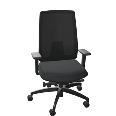 Dauphin Bürodrehstuhl Indeed mesh 40-52cm Synchronmechanik Rolle weich gebremst (für Hartboden) Kunststoff schwarz Dauphin Bürodrehstuhl Indeed mesh 40-52cm Synchronmechanik Rolle weich gebremst (für Hartboden) Kunststoff schwarz