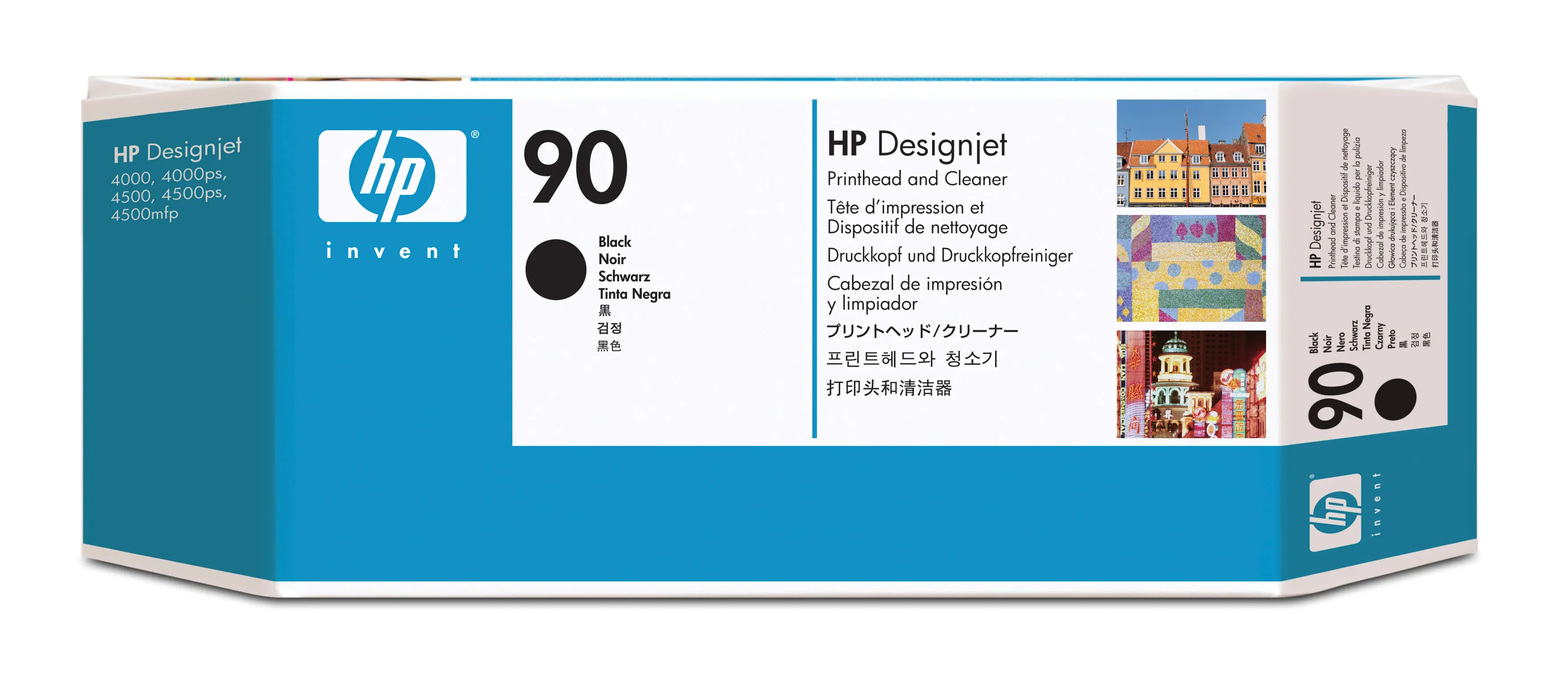 HP 90 - Schwarz - Druckkopf mit Reiniger - für DesignJet 4000, 4000ps, 4020, 4020ps, 4500, 4500mfp, 4500ps, 4520, 4520 HD-MFP, 4520ps
