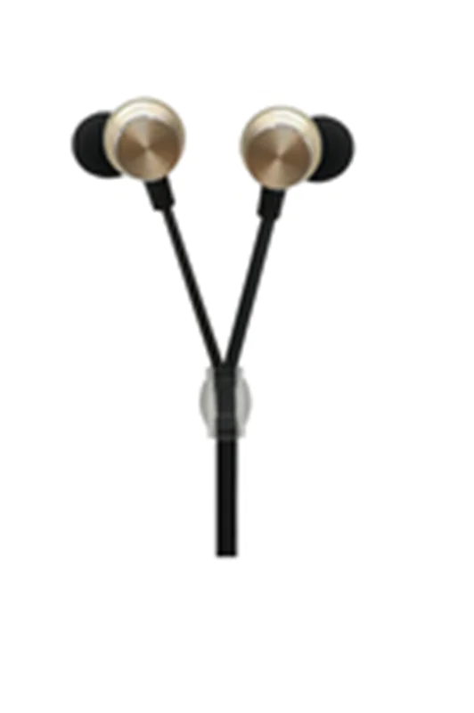 2GO Luxury In-Ear Stereo Headset Zipper Style Gold - Headset - Stereo 794475